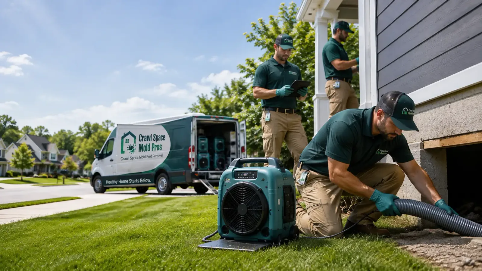 Crawl Space Mold Removal in Pownal, ME